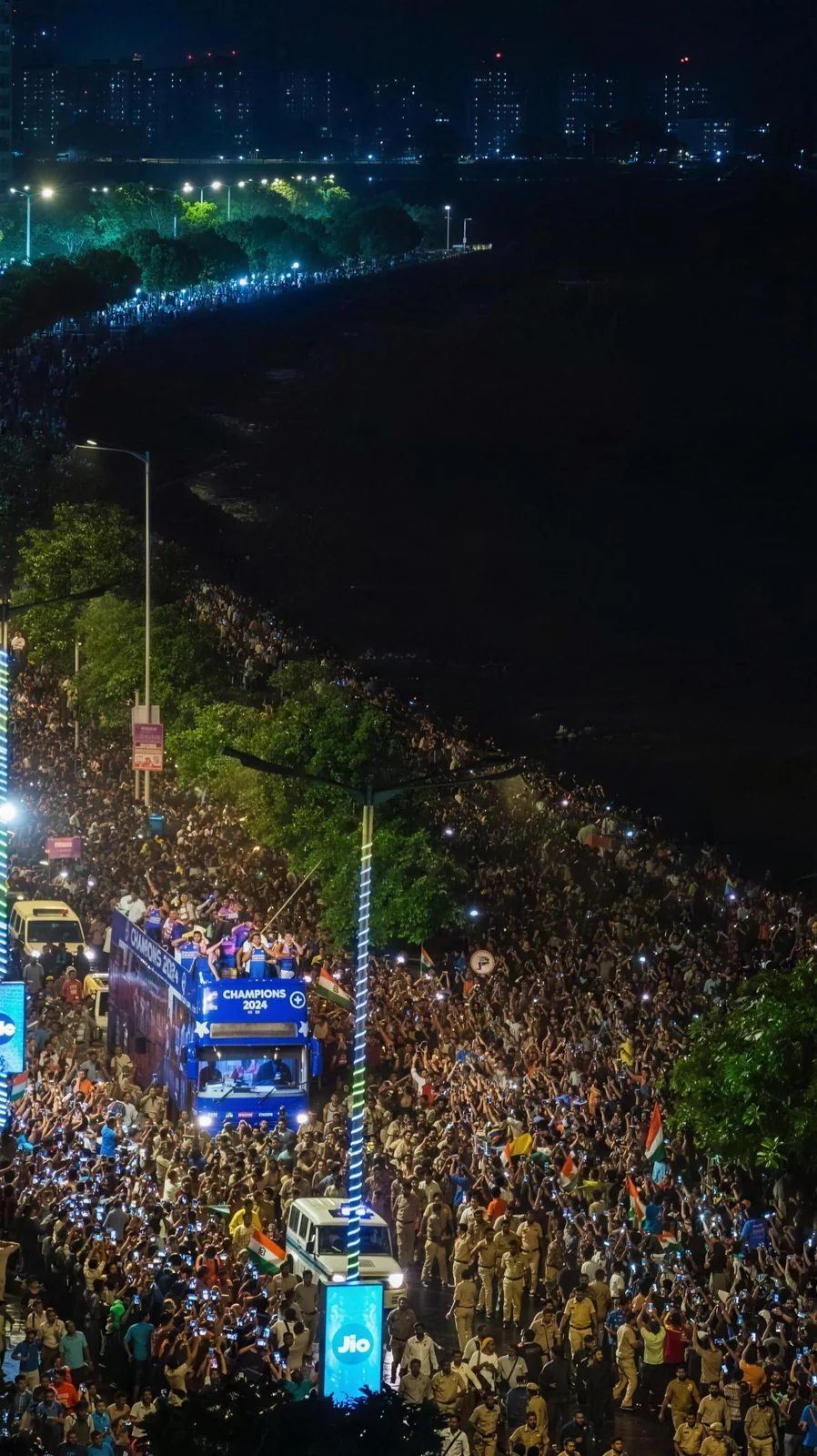BCCI T-20 Victory Parade, Marine Drive