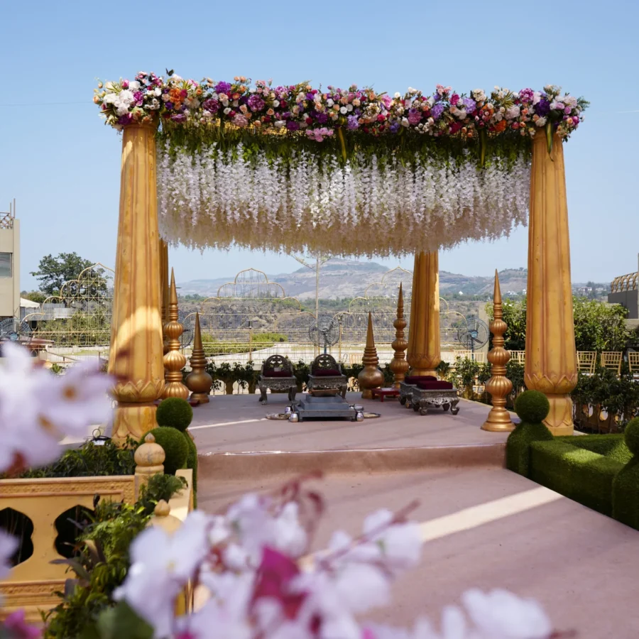 Elegant Vidhi Mandap Ideas by Wedding Decorators in Mumbai